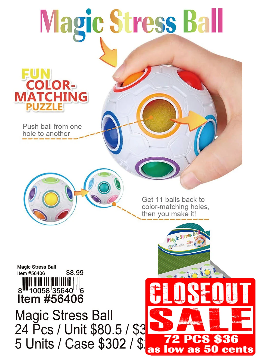 Magic Street Ball - Closeout 72 Pcs.